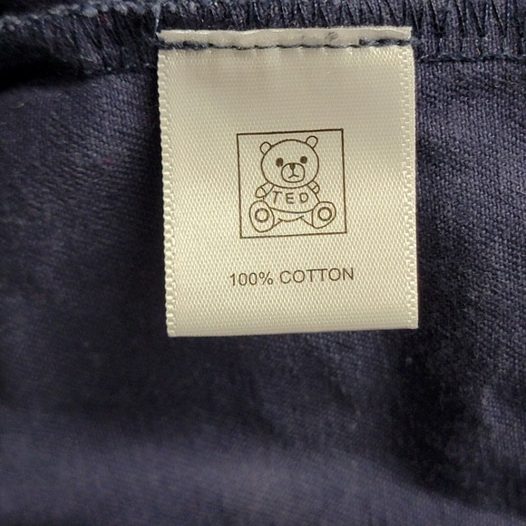 Teddy Fresh Shirt Mens Medium Short Sleeve Button Up Denim 90s Geometric Cotton - Picture 3 of 9